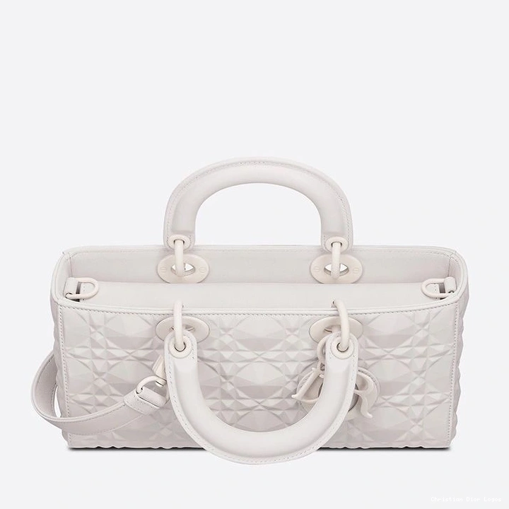 Cheap Motif Calfskin White Ultramatte with Diamond Medium Cannage Bag D-Joy Lady 0727 Luxury